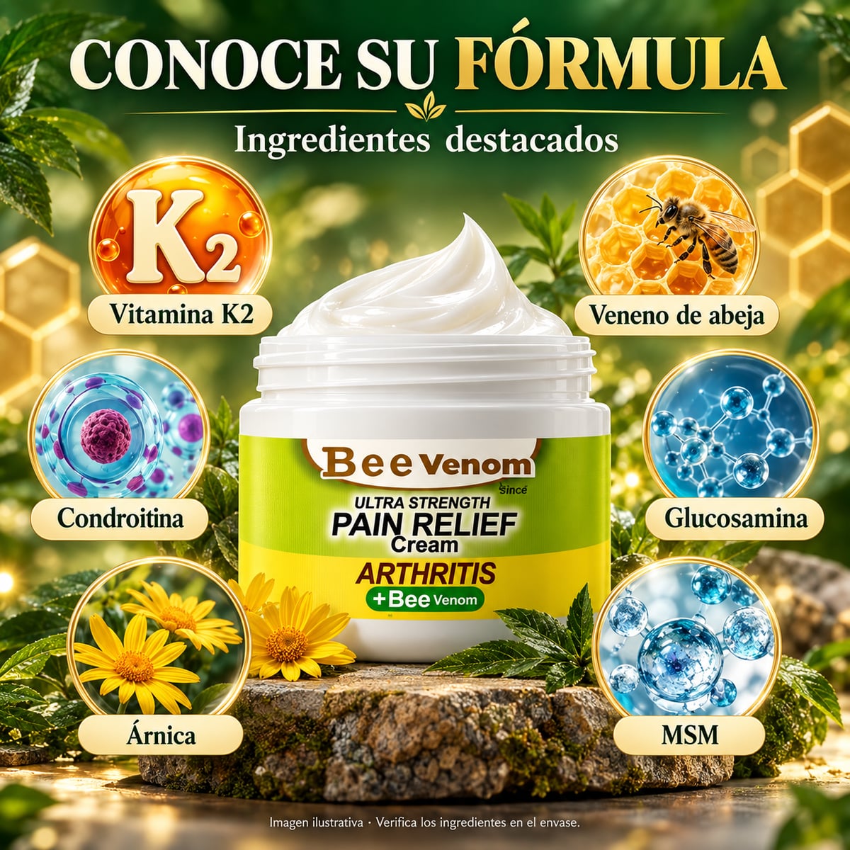 Crema Alivio Articular con Veneno de Abeja+ ENVIO GRATIS