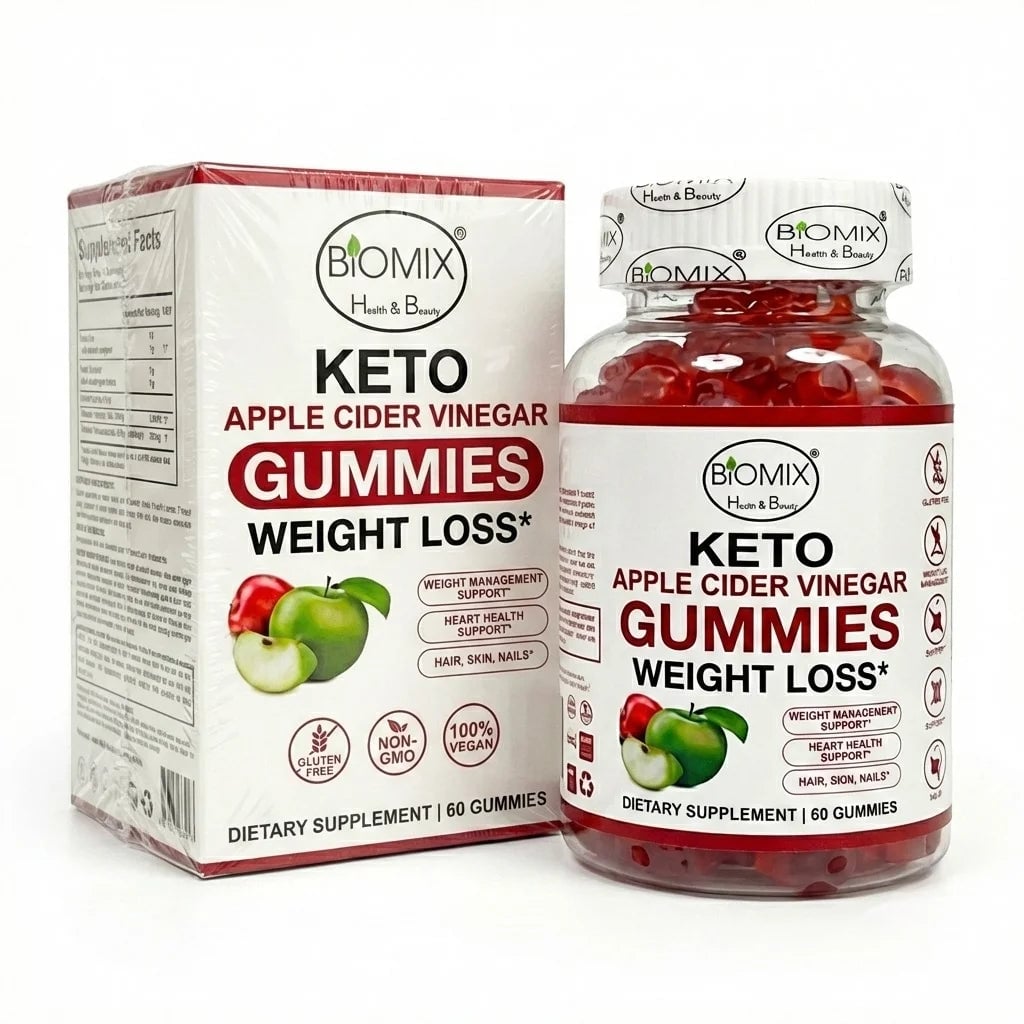 Gomitas Keto Adelgazantes Detox de Vinagre de Sidra de Manzana con la Madre Sin gluten + ENVIO GRATIS