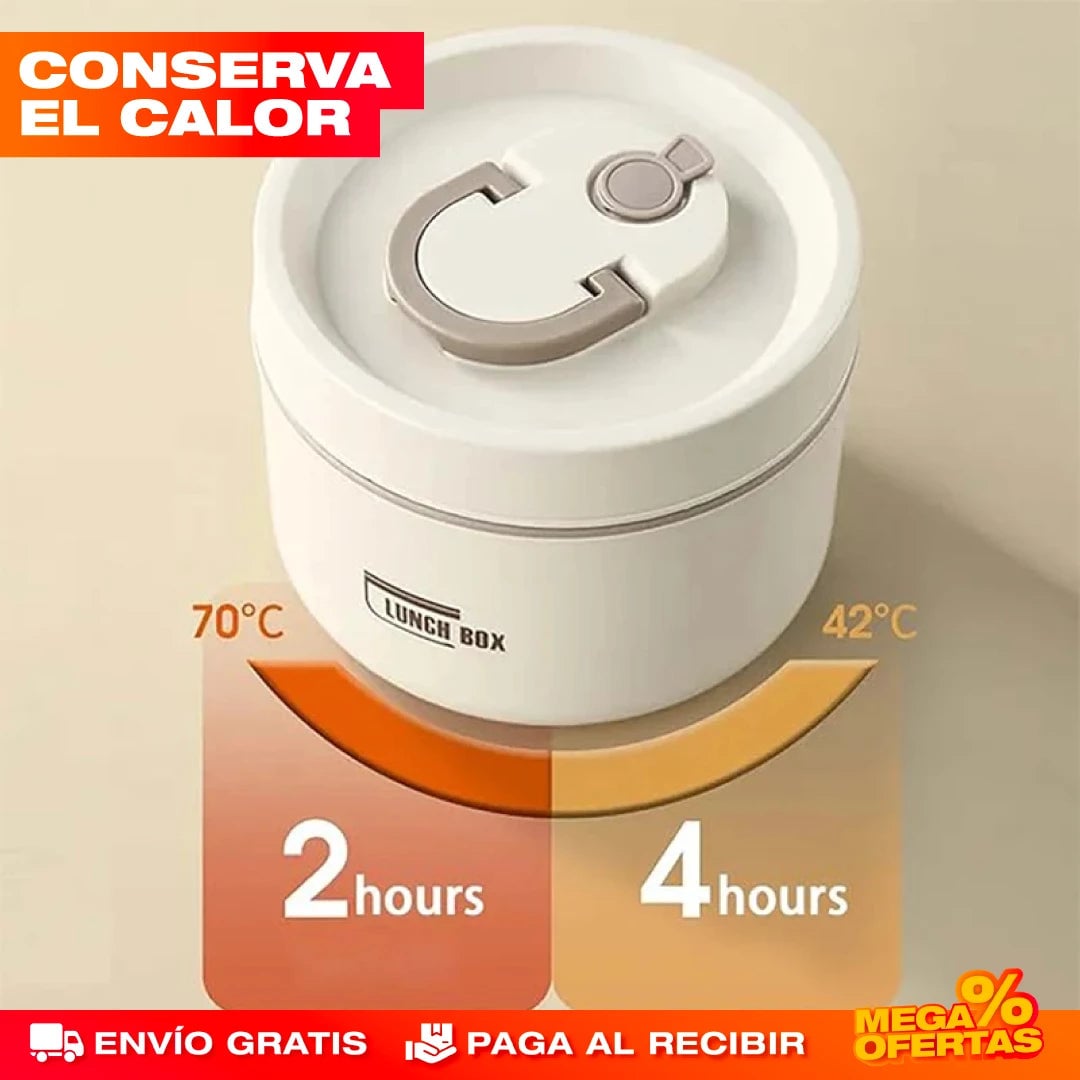SET X4 PORTACOMIDAS Y LONCHERA TÉRMICA
