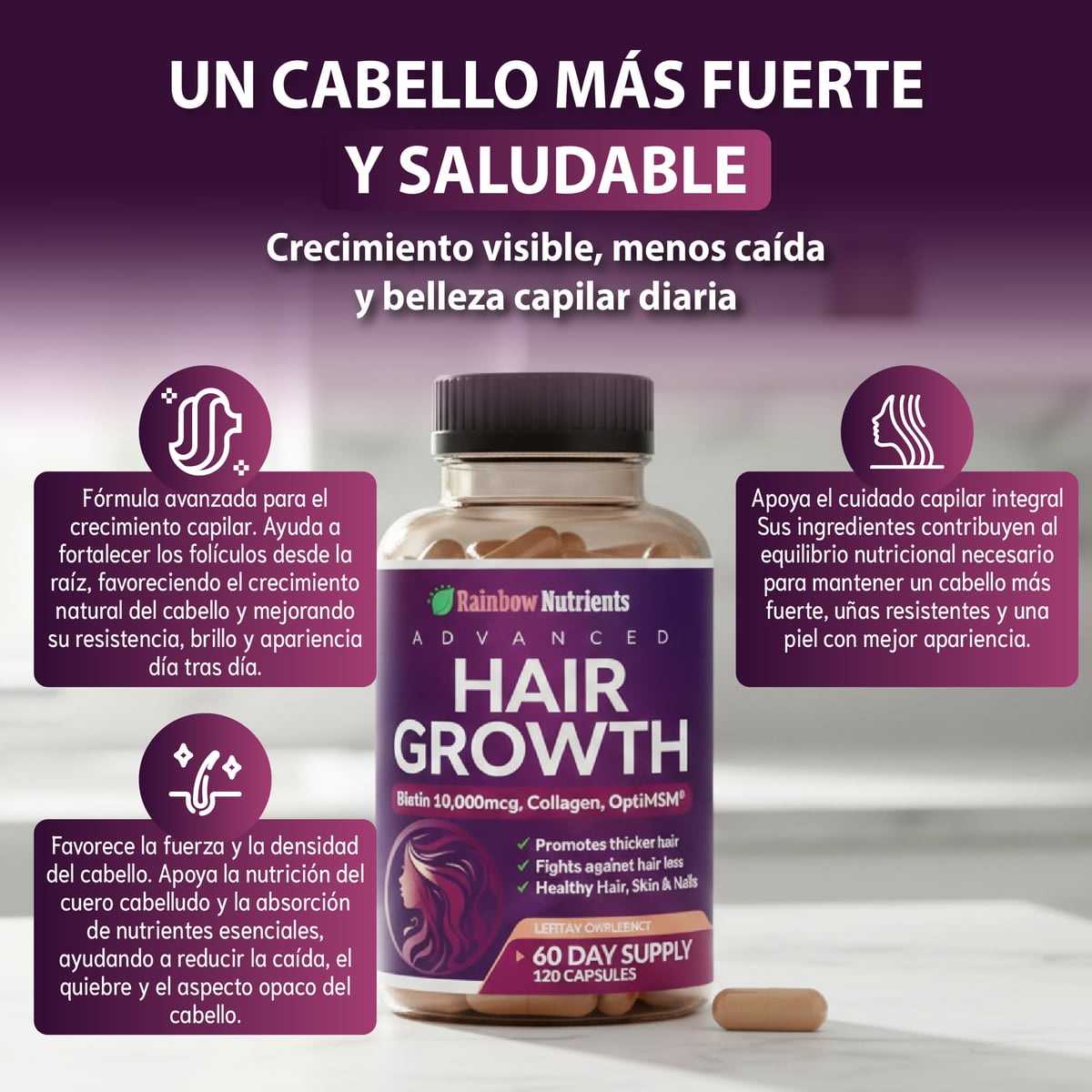 HAIR GROWTH™ — ¡2 + 1 GRATIS por tiempo limitado! ⏰