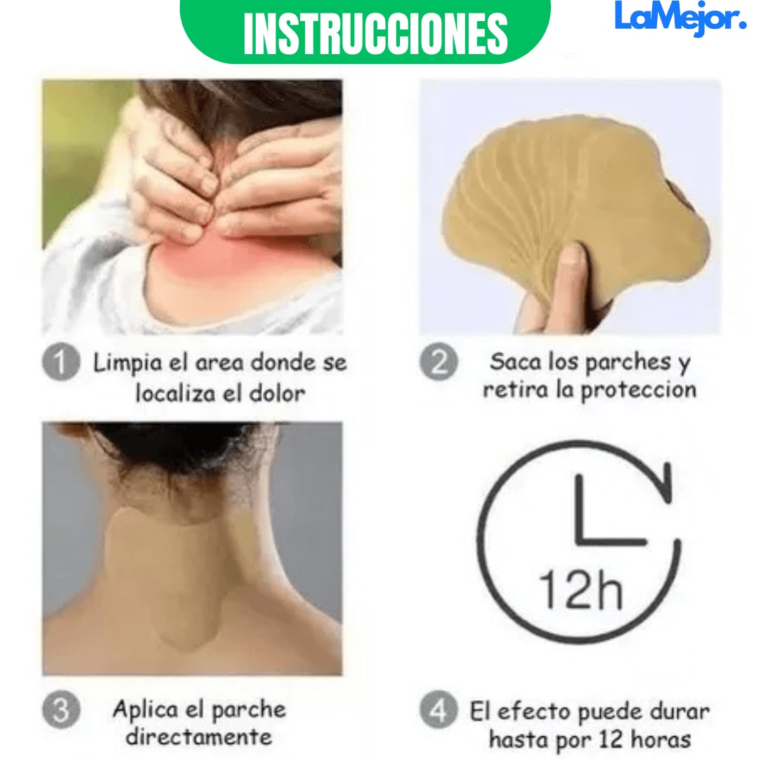 Parche Térmico AlivioPlus® | Despídete del Dolor de Espalda en Segundos | OFERTA: Pack de 24 + ENVIO  GRATIS