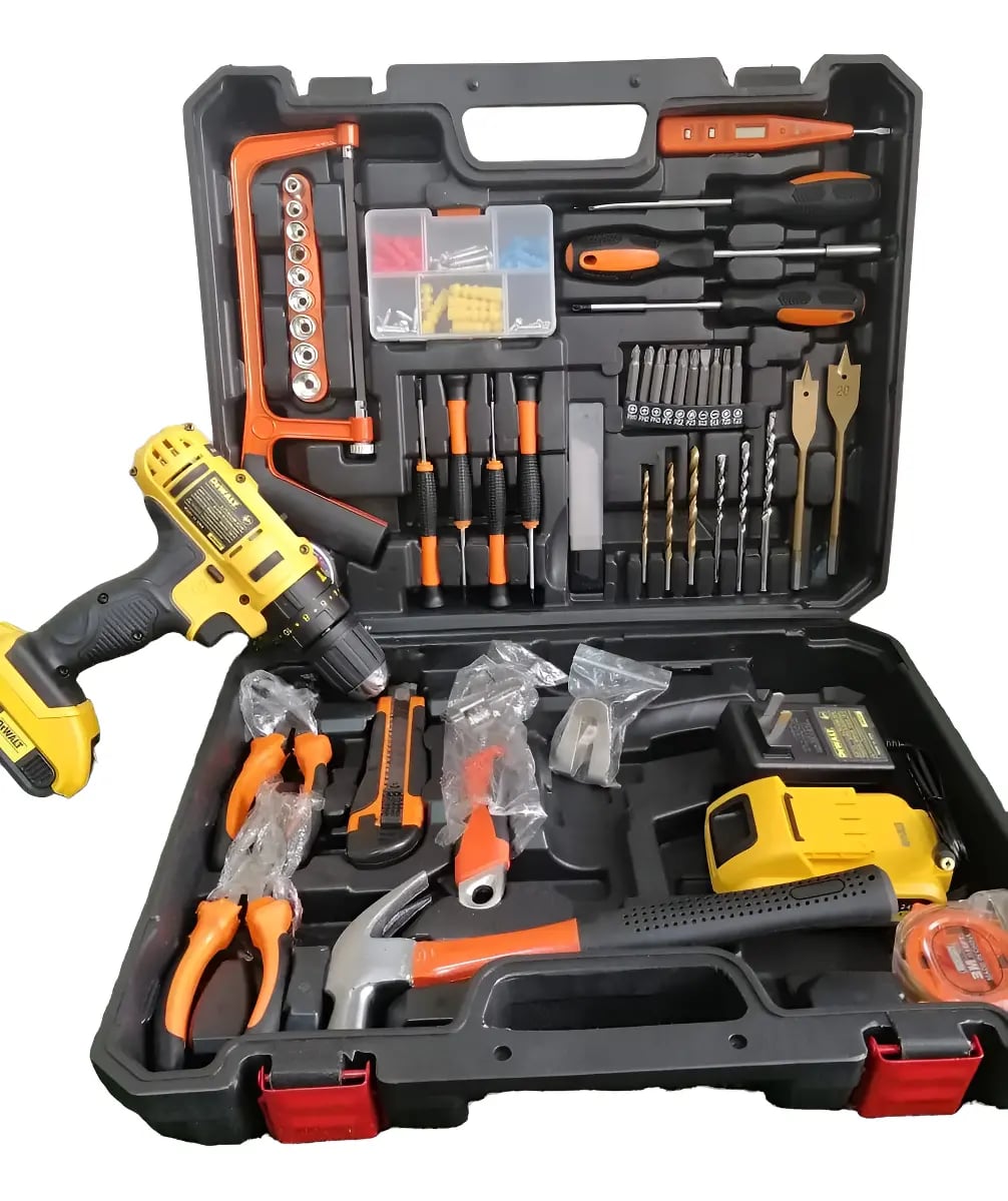 ULTIMAS UNIDADES 🧰 KIT DE HERRAMIENTAS 🔫 TALADRO INALAMBRICO INCLUIDO CON 2 BATERIAS + ENVÍO GRATIS 🛠️