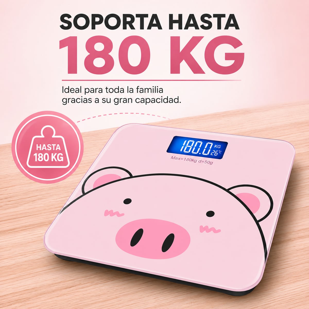 Peso Feliz™ – Balanza Digital de Cerdito