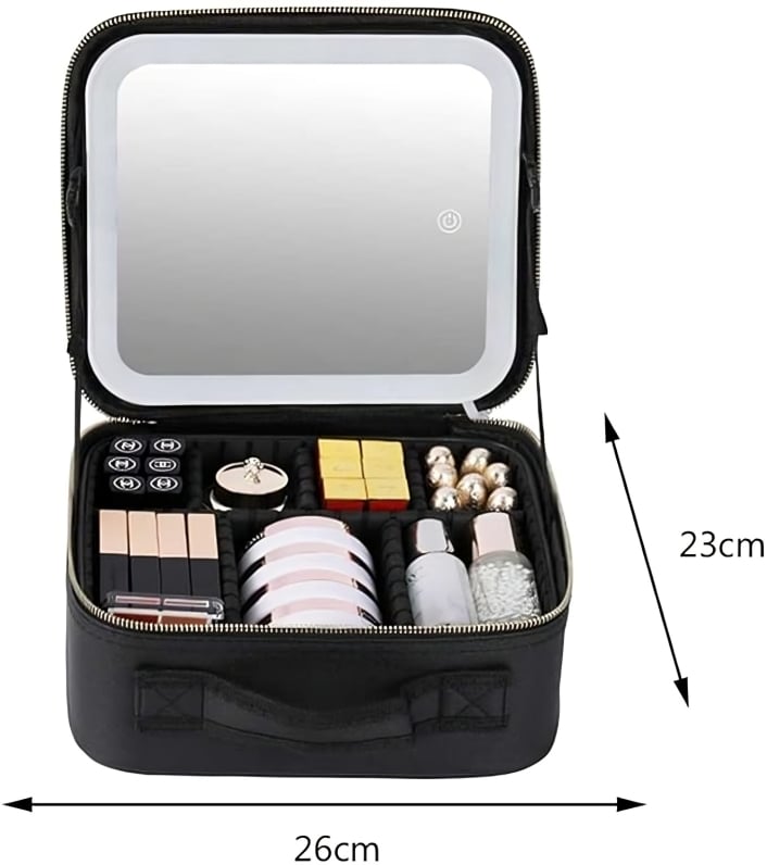  Cosmetiquera | maquillaje con espejo y luces LED