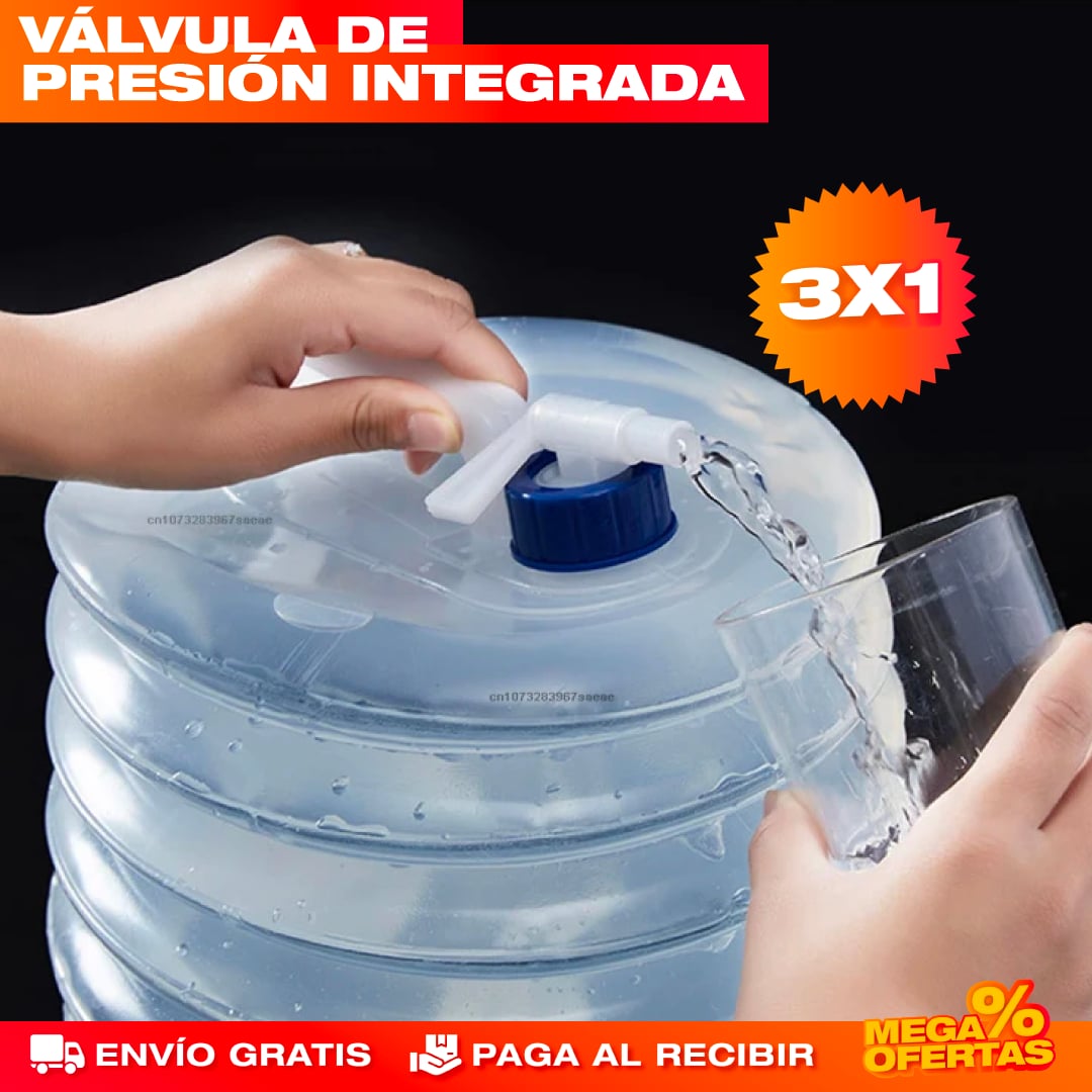 PROMO X3 GALÓN DE AGUA RETRÁCTIL