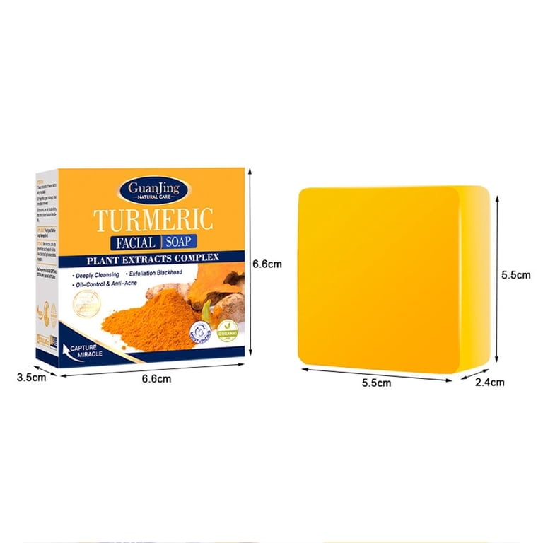 Jabón Artesanal de Curcuma Orgánica de 100g