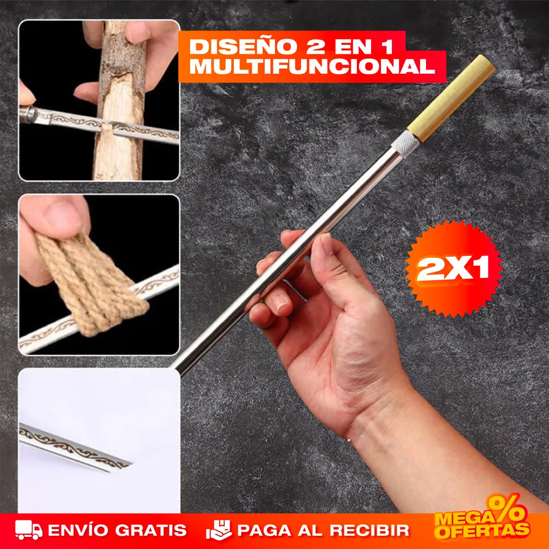 2 SETS CUCHILLO MULTIUSOS DE DOBLE CABEZA