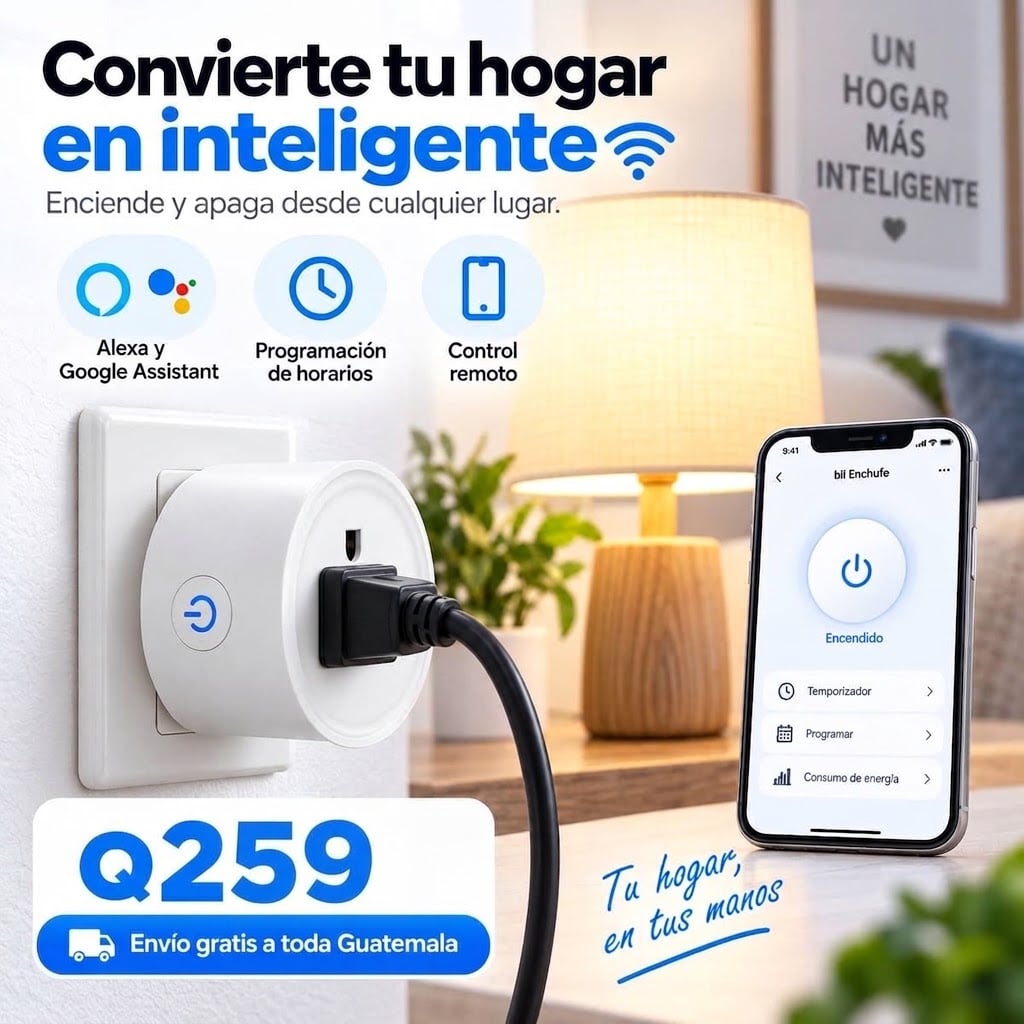 ENCHUFE INTELIGENTE WiFi | CONVIERTE TU HOGAR EN INTELIGENTE