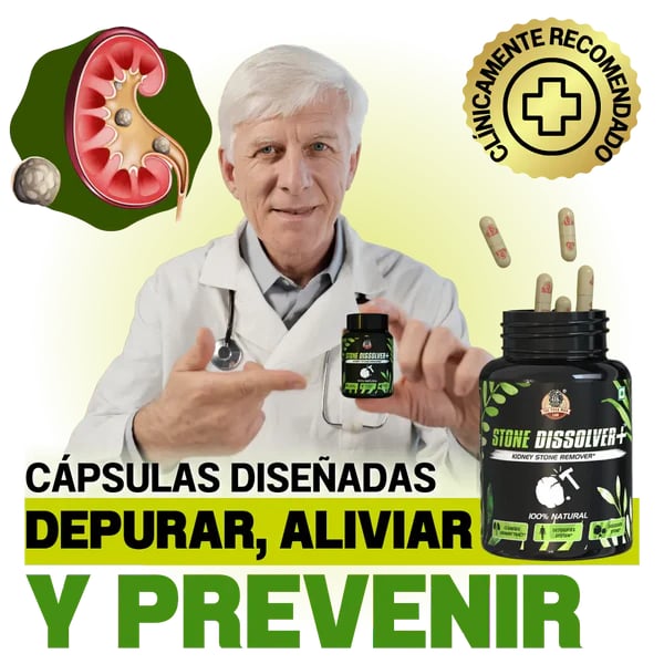 StoneDissolver - Suplemento Renal para Calculos y Apoyo a los Riñones