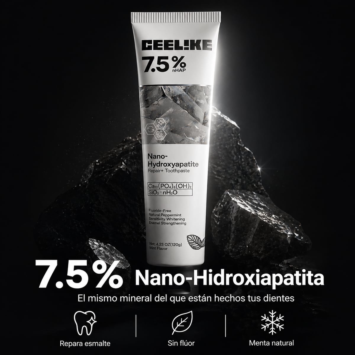 ¿Dientes sensibles o con manchas? Esta pasta Repara y blanquea tus dientes desde adentro + Envío Gratis