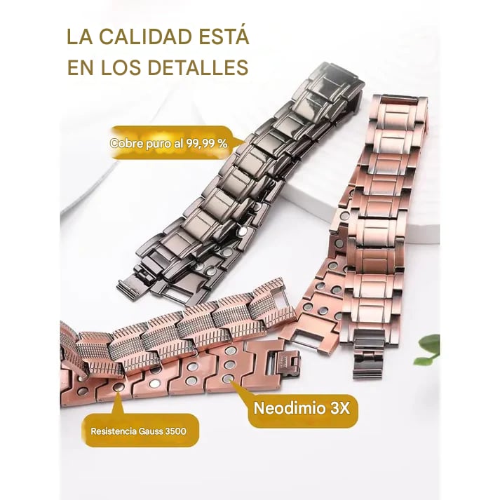 ULTIMAS UNIDADES - Pulsera magnética de cobre puro: alivia dolor y mejora circulación + ENVÍO GRATIS 🎁