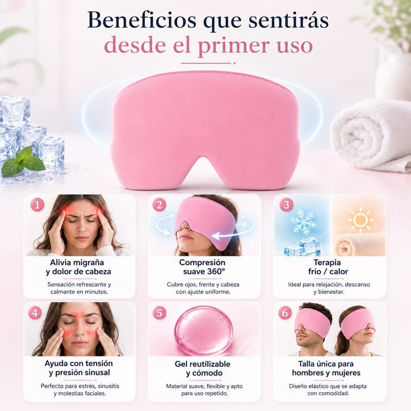Gorro Terapéutico Antimigraña – Alivia la Migraña Sin Pastillas