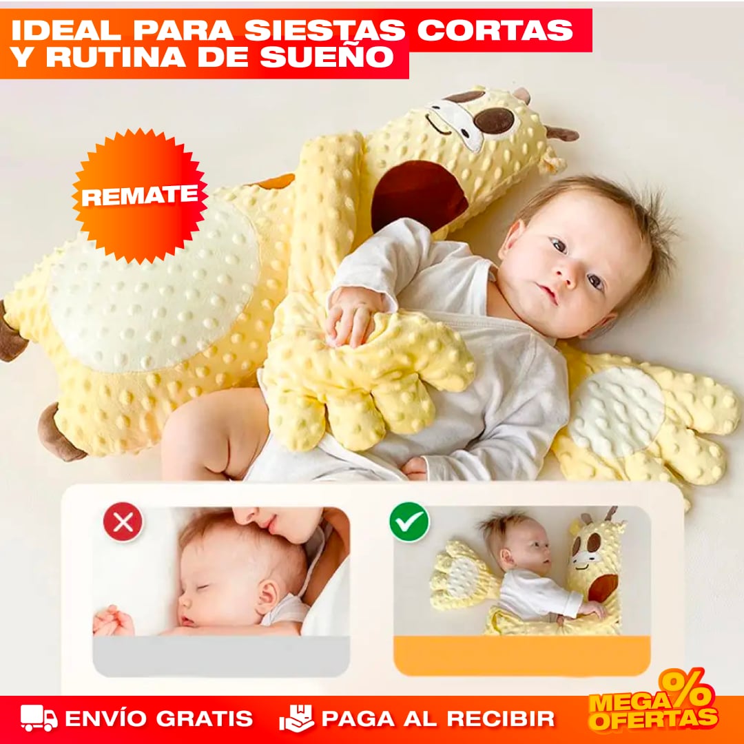ALMOHADA DE ABRAZO Y PALMADITAS PARA BEBÉ
