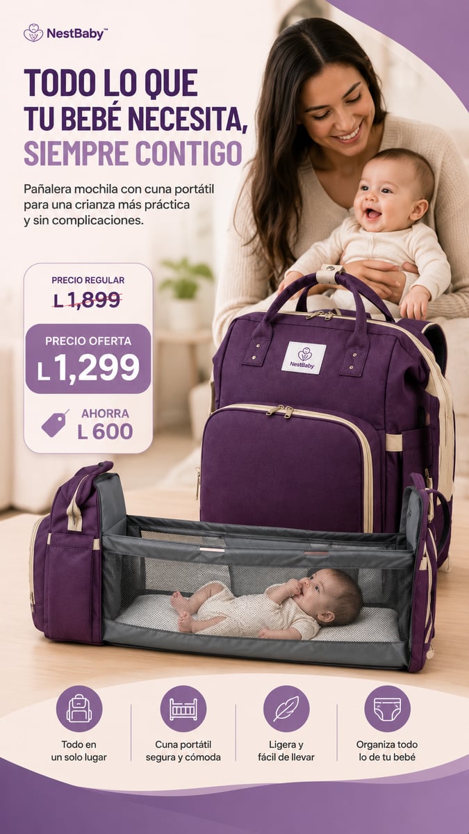 NestBaby™ - MOCHILA PAÑALERA