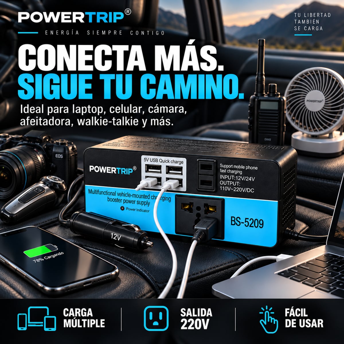POWERTRIP - ENERGÍA PORTÁTIL PARA TU AUTO ⚡