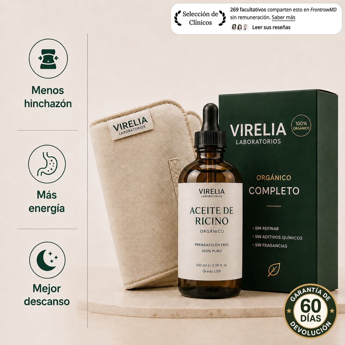 Ritual Nocturno Virelia® Pack completo de Aceite de Ricino