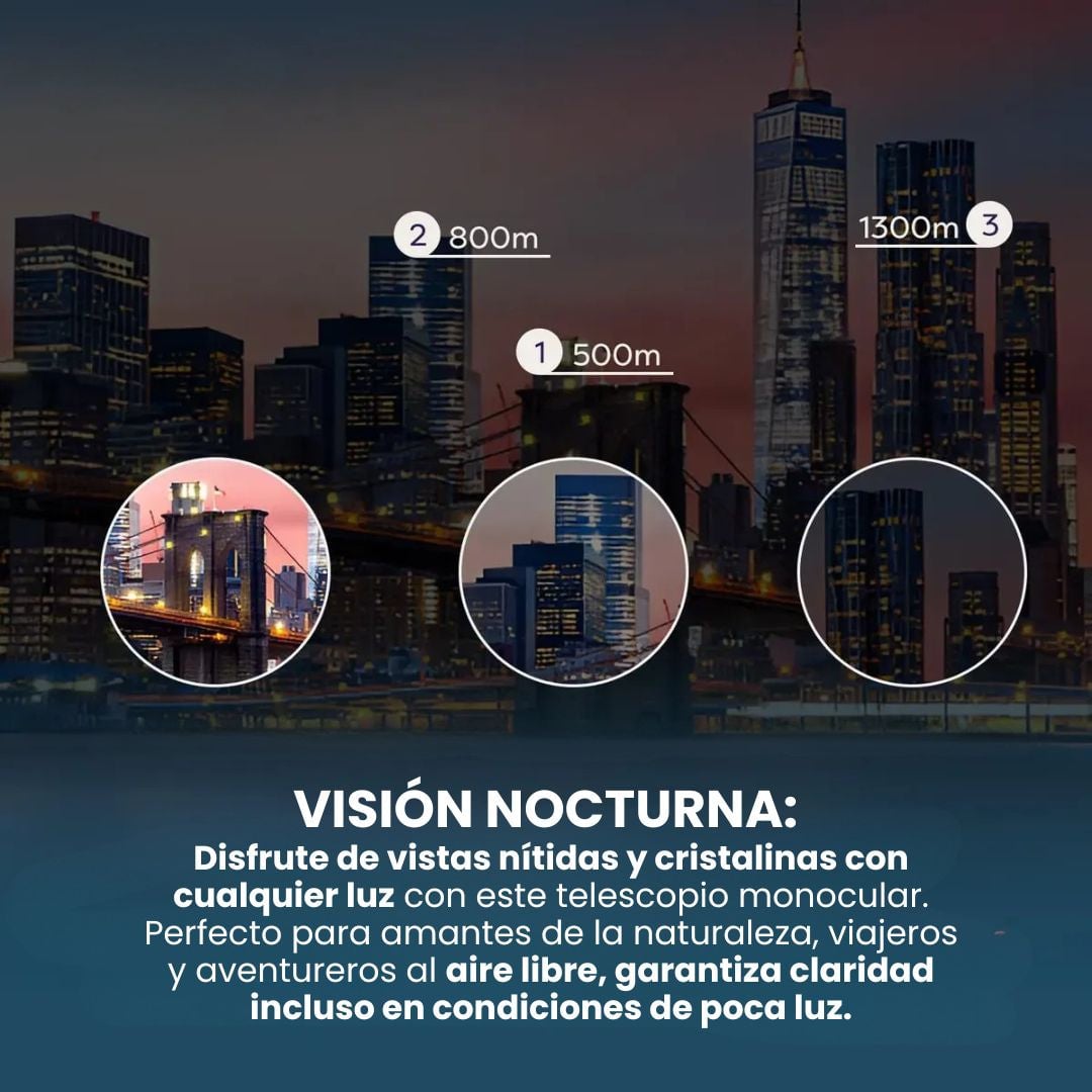 TELESCOPIO MONOCULAR DE ALTA POTENCIA Visión HD 80x100 para exploración extrema🔭