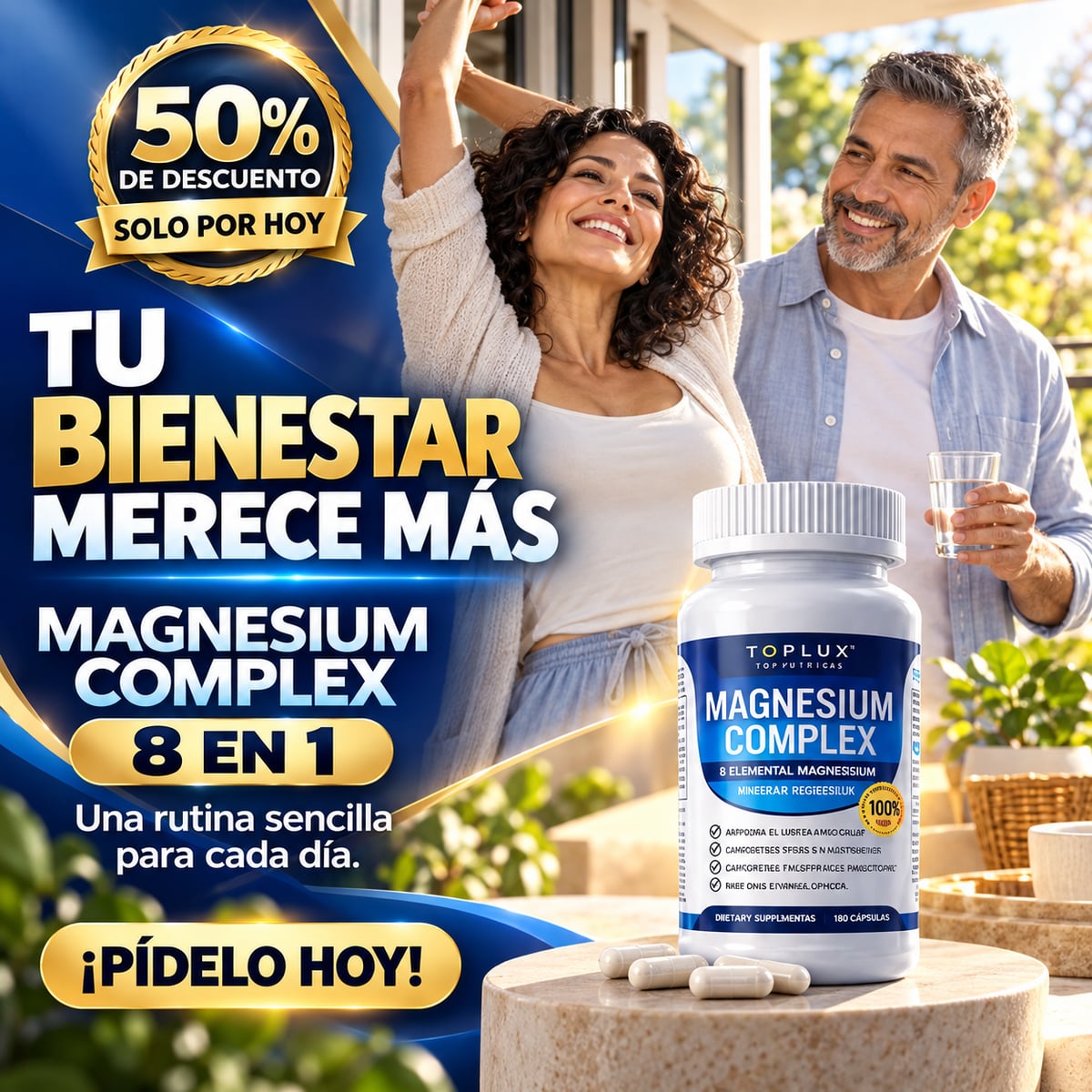 Magnesium Complex TOP ORIGINAL - Energía, descanso y calma en una sola cápsula