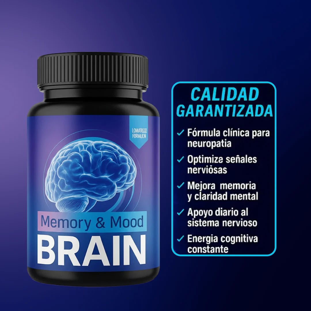 Neuro Brain 60 Caps - Alivio Natural de Neuropatia - Envio Gratis