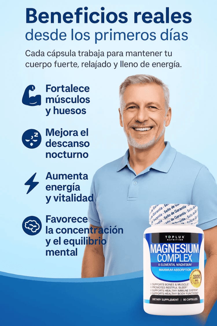 MAGNESIO COMPLEX DOS X UNO APROVECHA LA OFERTA