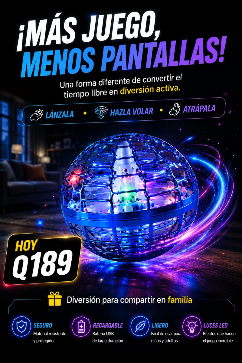 FlyNova Pro, pelota voladora con luces LED