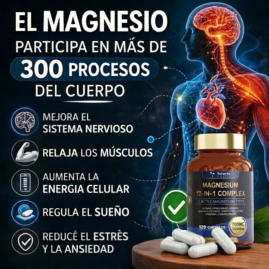 MAGNESIO 12 EN 1 ✨✨✨     TU SOLUCION EN UNA SOLA CAPSULA