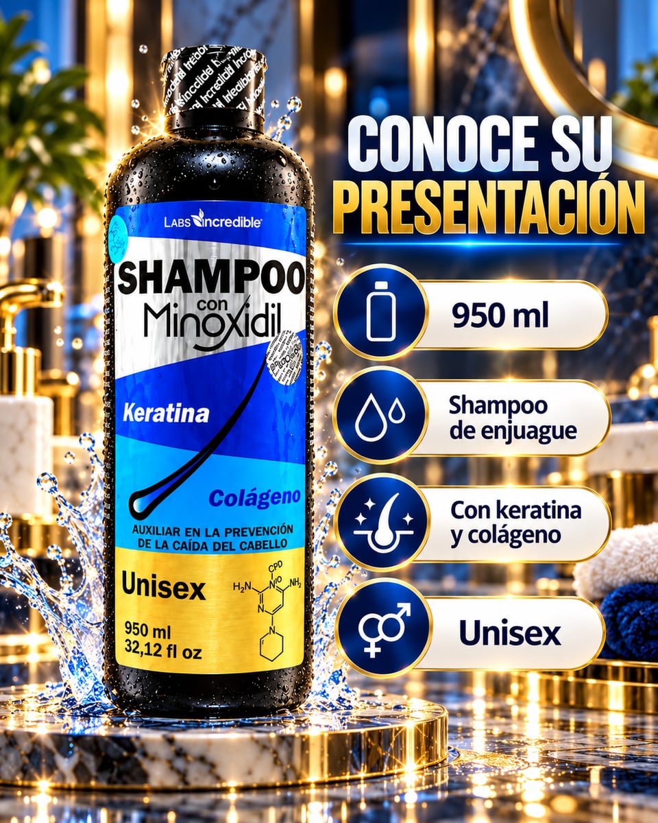 SHAMPOO CON MINOXIDIL 950ML