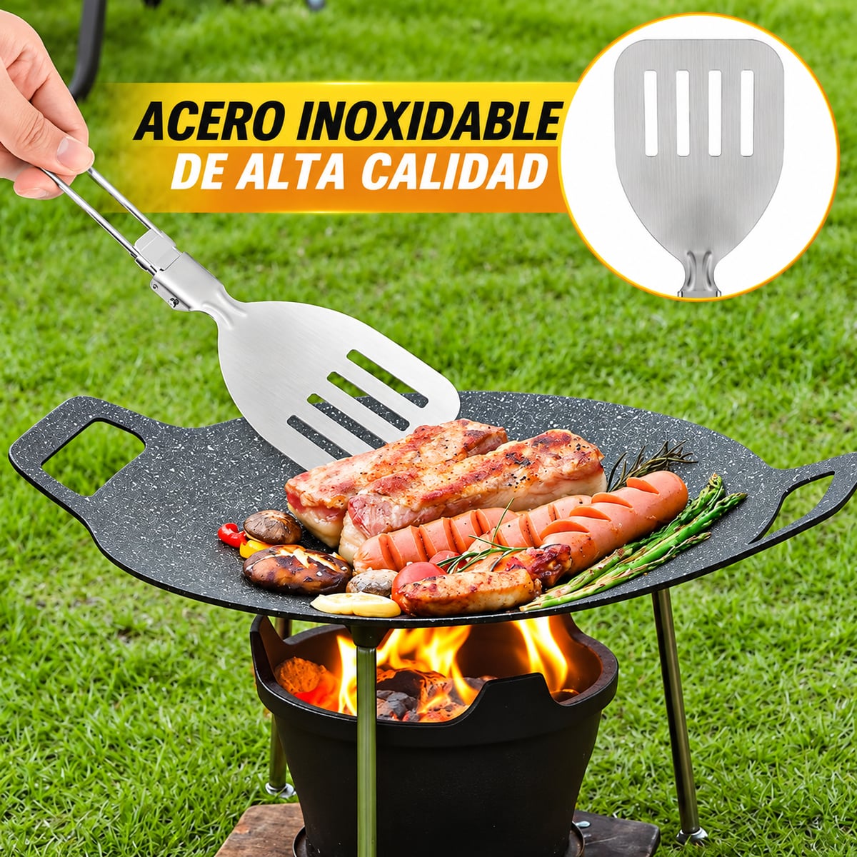 SARTÉN COMAL ANTIADHERENTE MULTIUSOS / IDEAL PARA ASADOS Y PARRILLADAS + ENVIO GTATIS