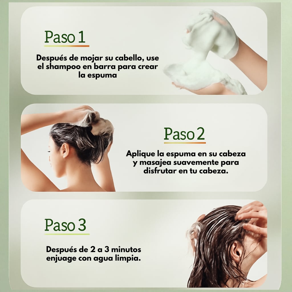 SHAMPOO EN BARRA CON Romero 2x1 - DOBLE ACCIÓN: CRECE&FORTALECE-OLVIDATE DE LA CAIDA DEL CABELLO+ENVÍO GRATIS 🎁