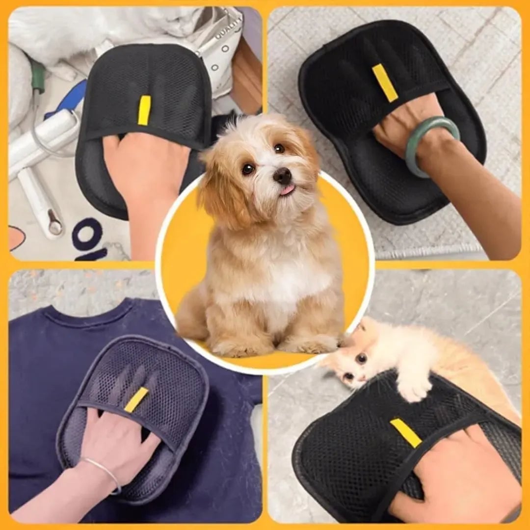 Guante Quita Pelusas- Cuida y limpia a tu mascota sin estrés