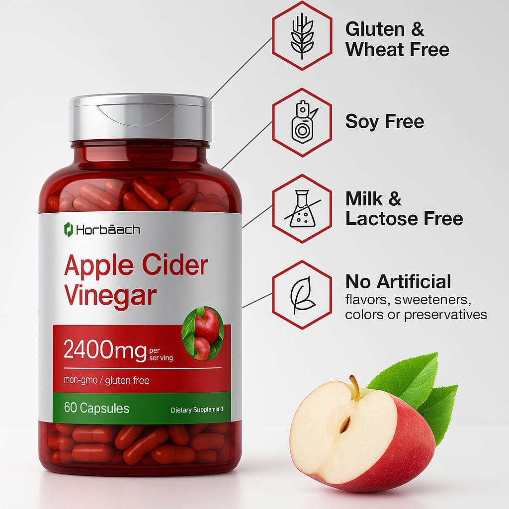 Vinagre de Manzana Cápsulas Diarias - Paga al Recibir + Envío Gratis 🚗🏠