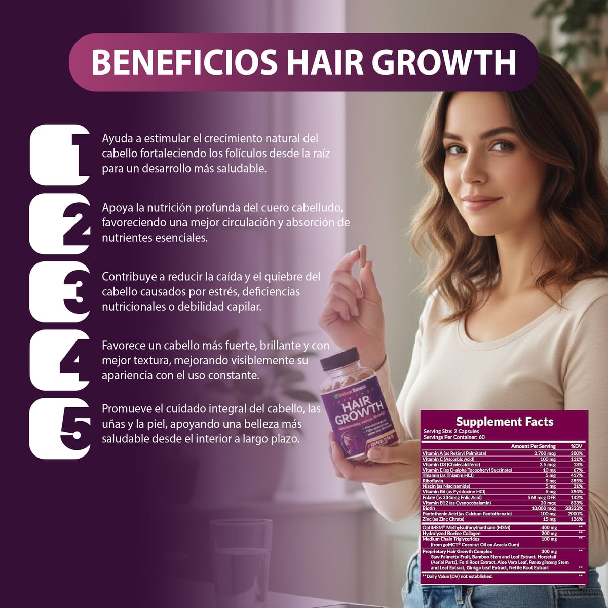 HAIR GROWTH™ — ¡2 + 1 GRATIS por tiempo limitado! ⏰
