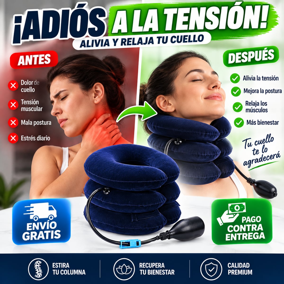 Cervi Relax™ — Libera la tensión. Descansa tu cuello.