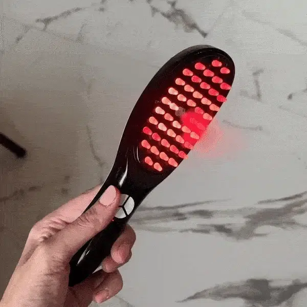 Cepillo Alisador Con Luz Led Terapéutica + Envío de regalo
