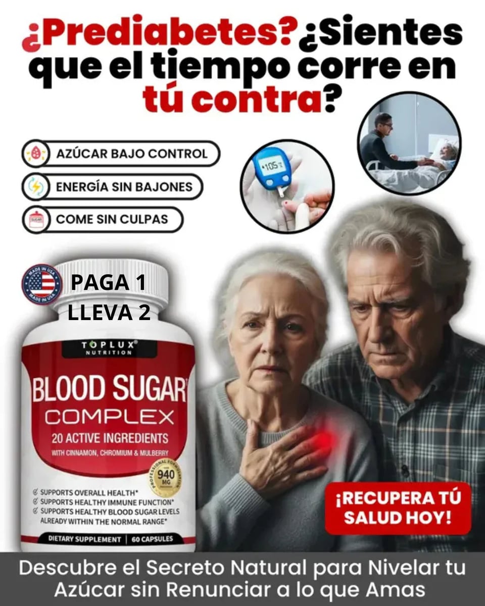 BLOOD SUGAR COMPLEX - CONTROL DEL AZÚCAR EN LA SANGRE 🇺🇸