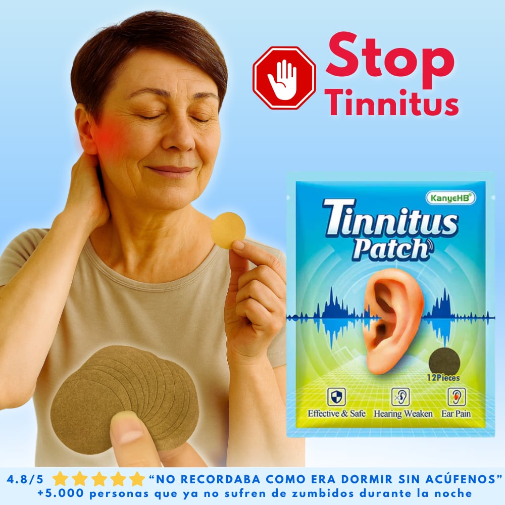 Parche para dolor de oídos 🎁 OFERTA 12 PARCHES PARA EL TINNITUS 🎁