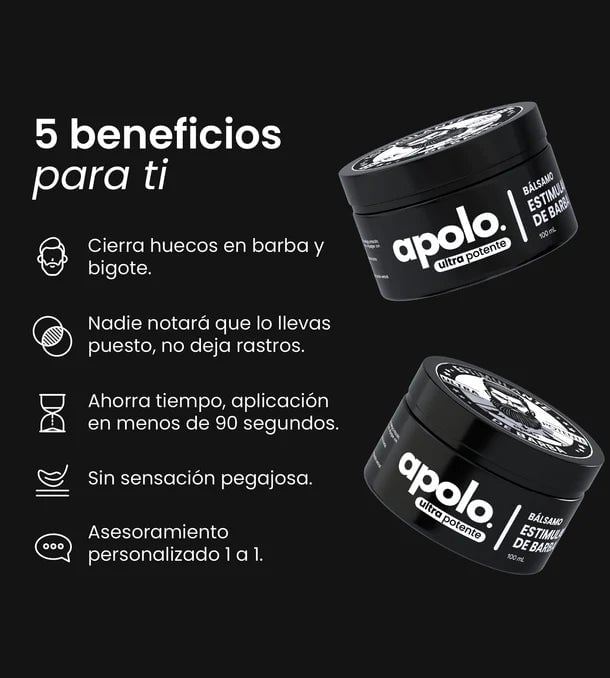 Bálsamo para Crecimiento y mantenimiento de Barba 