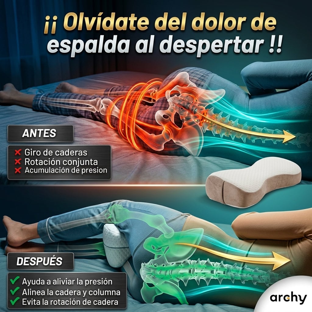 Almohada Ergonómica para Piernas y Rodillas