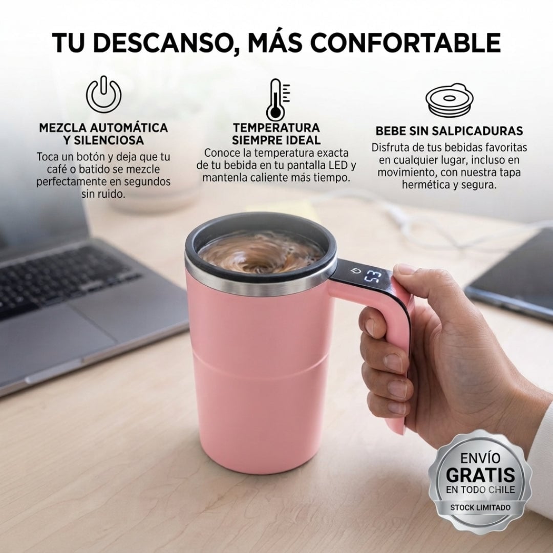 SmartMix Cup™ - Mezcla tus bebidas y muestra su temperatura al instante.