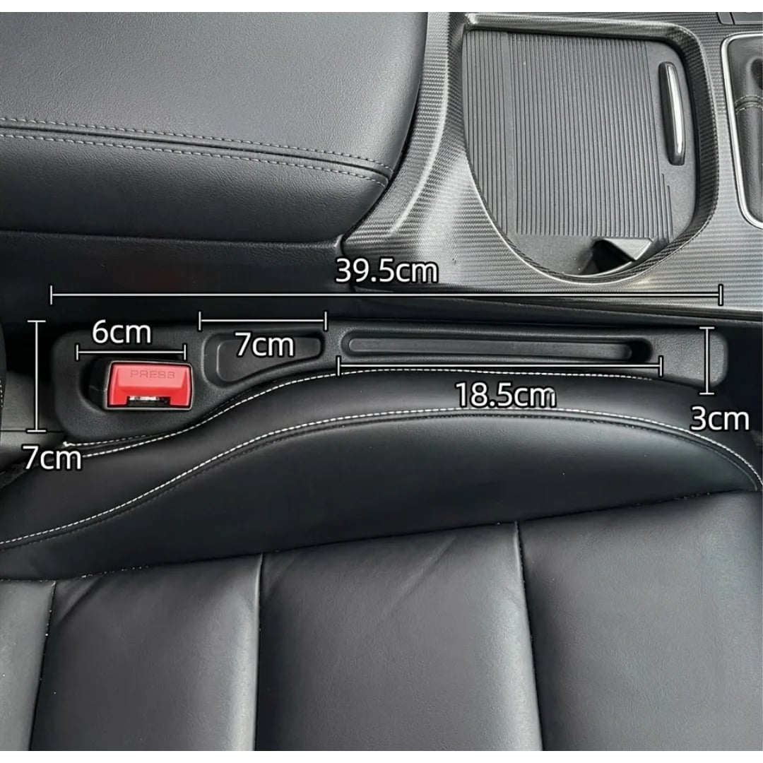 DUO TAPA HUECO ENTRE ASIENTOS DE AUTO + ENVIO GRATIS """PRECIO POR EL PAR""