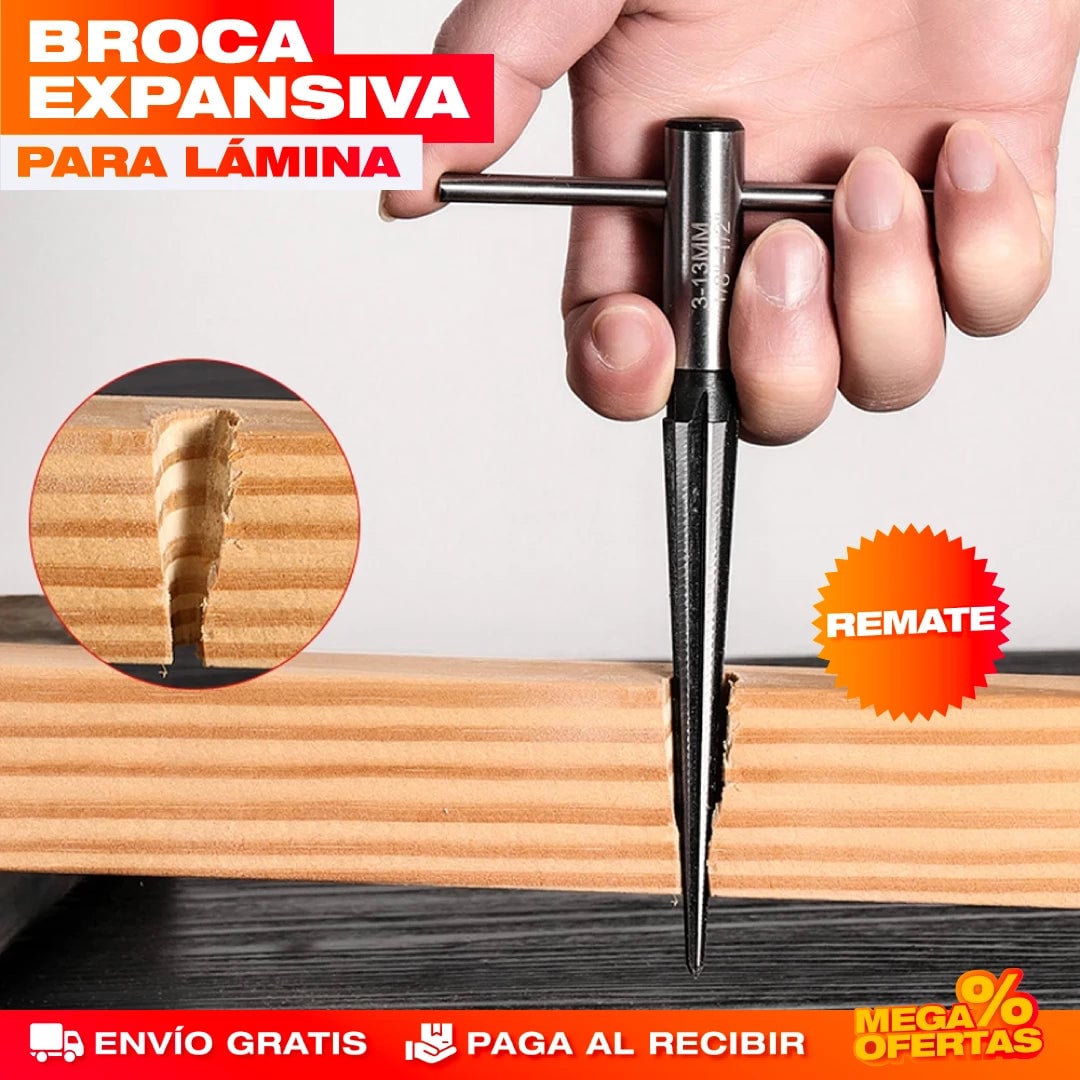 Broca Expansiva para Lámina – Huecos Limpios en Lámina Sin Astillar