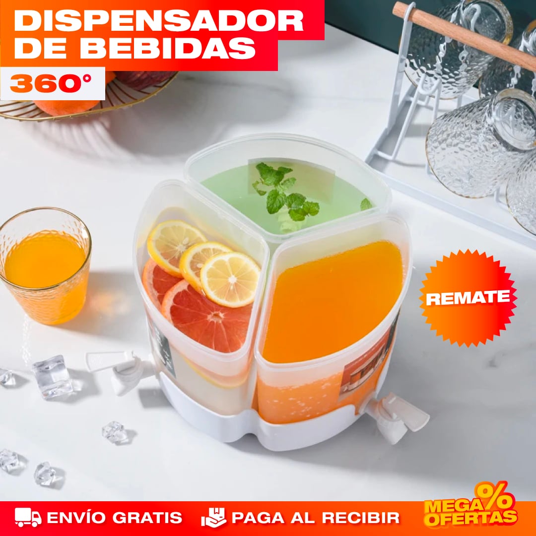 DISPENSADOR DE BEBIDAS 3 EN 1 DE 5.2 LITROS