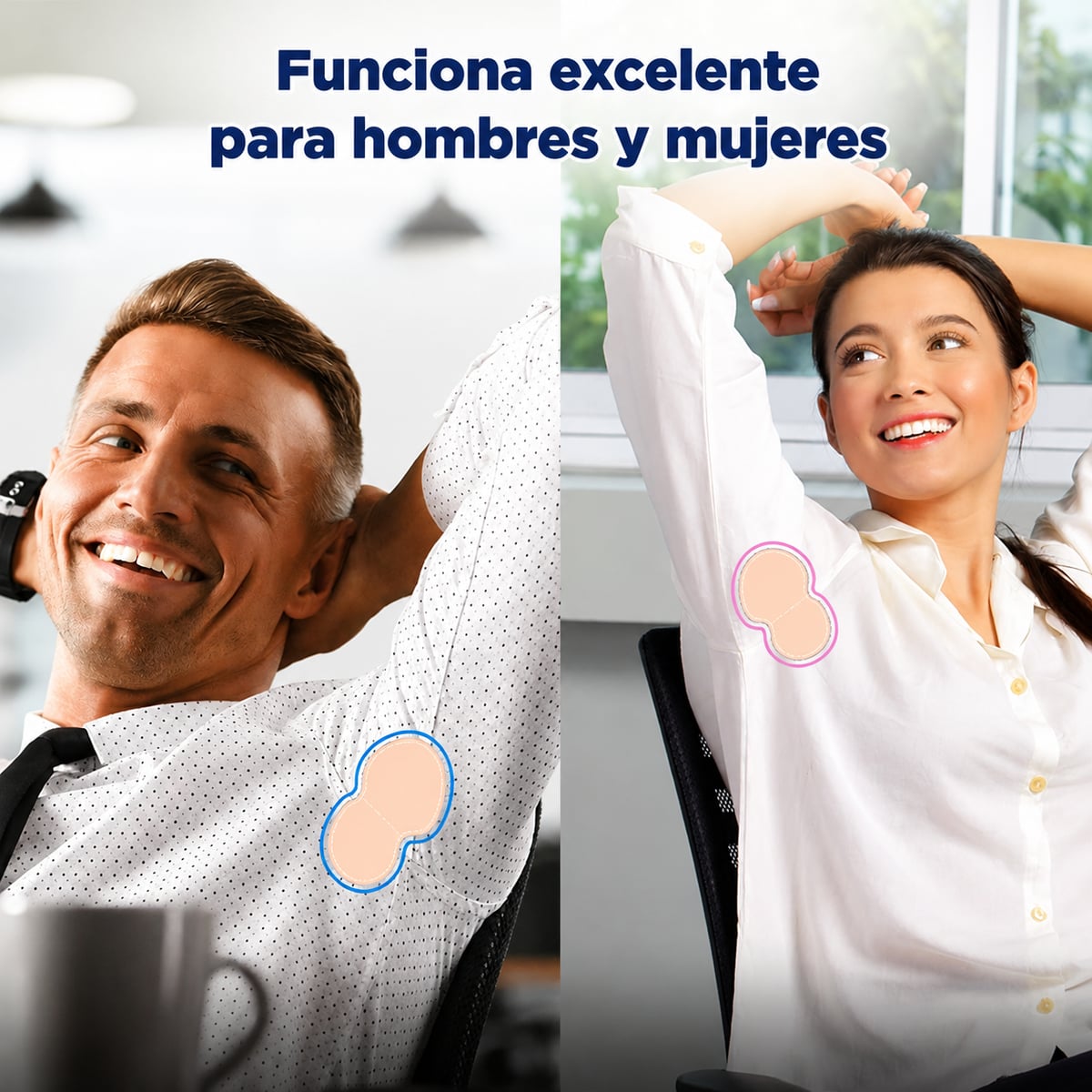 Parches Anti Sudor Invisible™ para Axilas | No Más Manchas