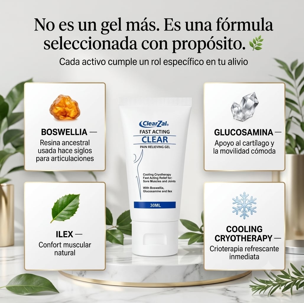 2x1 ClearZal Gel 30ml  - Alivia dolores musculares y articulares