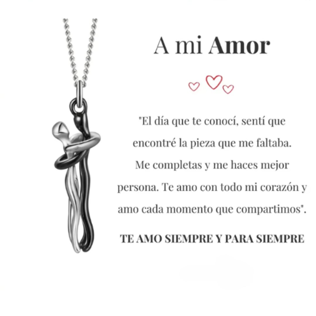 Duo Collar abrazo infinito 💖Eres el amor que da sentido a mi vida💖