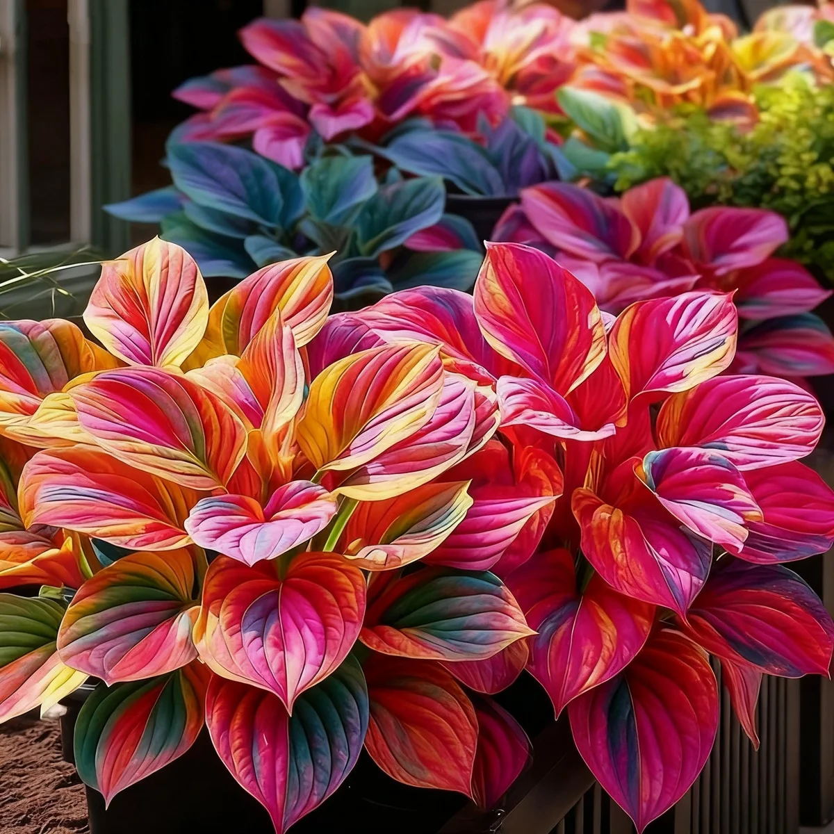 Hostas Rainbow Flame Edición Limitada
