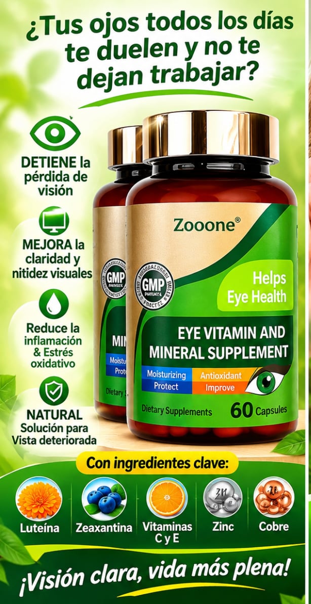 Zooone™ | Nutrición ocular diaria para cuidar tu salud visual 👁️