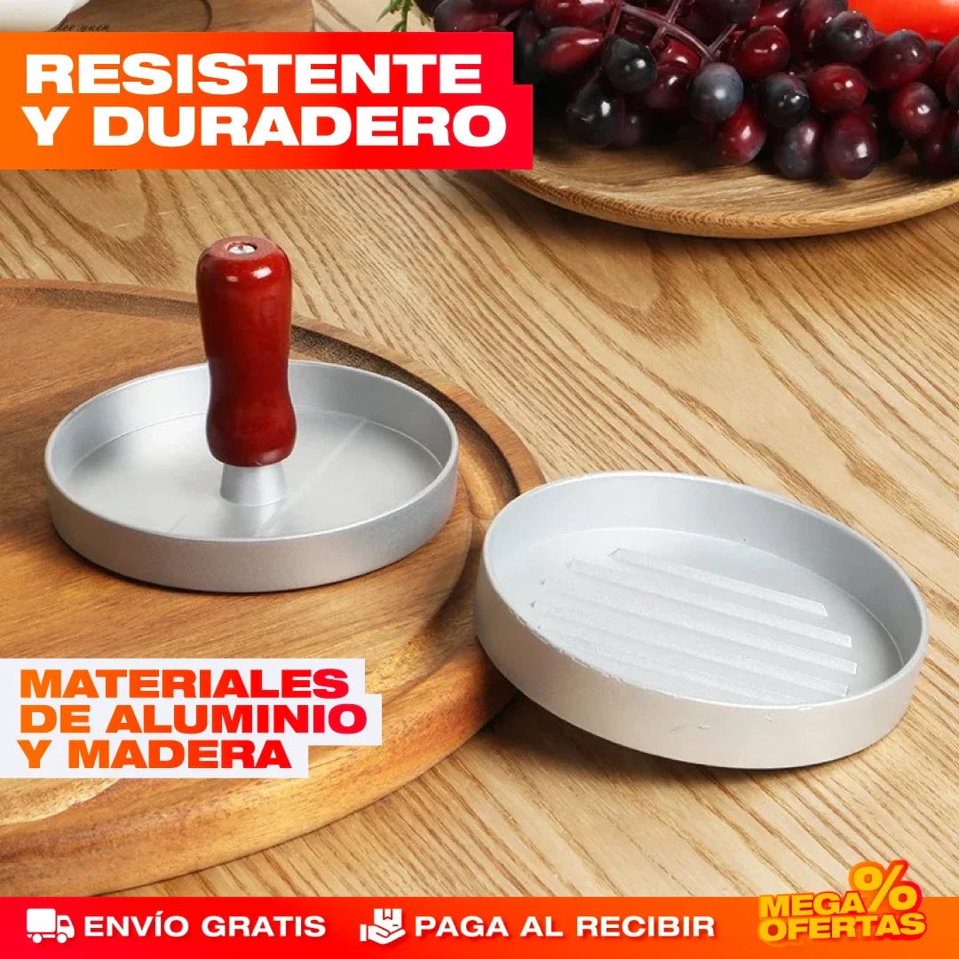 MOLDE MANUAL PARA HAMBURGUESAS