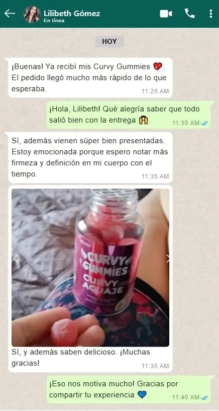 Curvy Gummies Glúteos Naturales