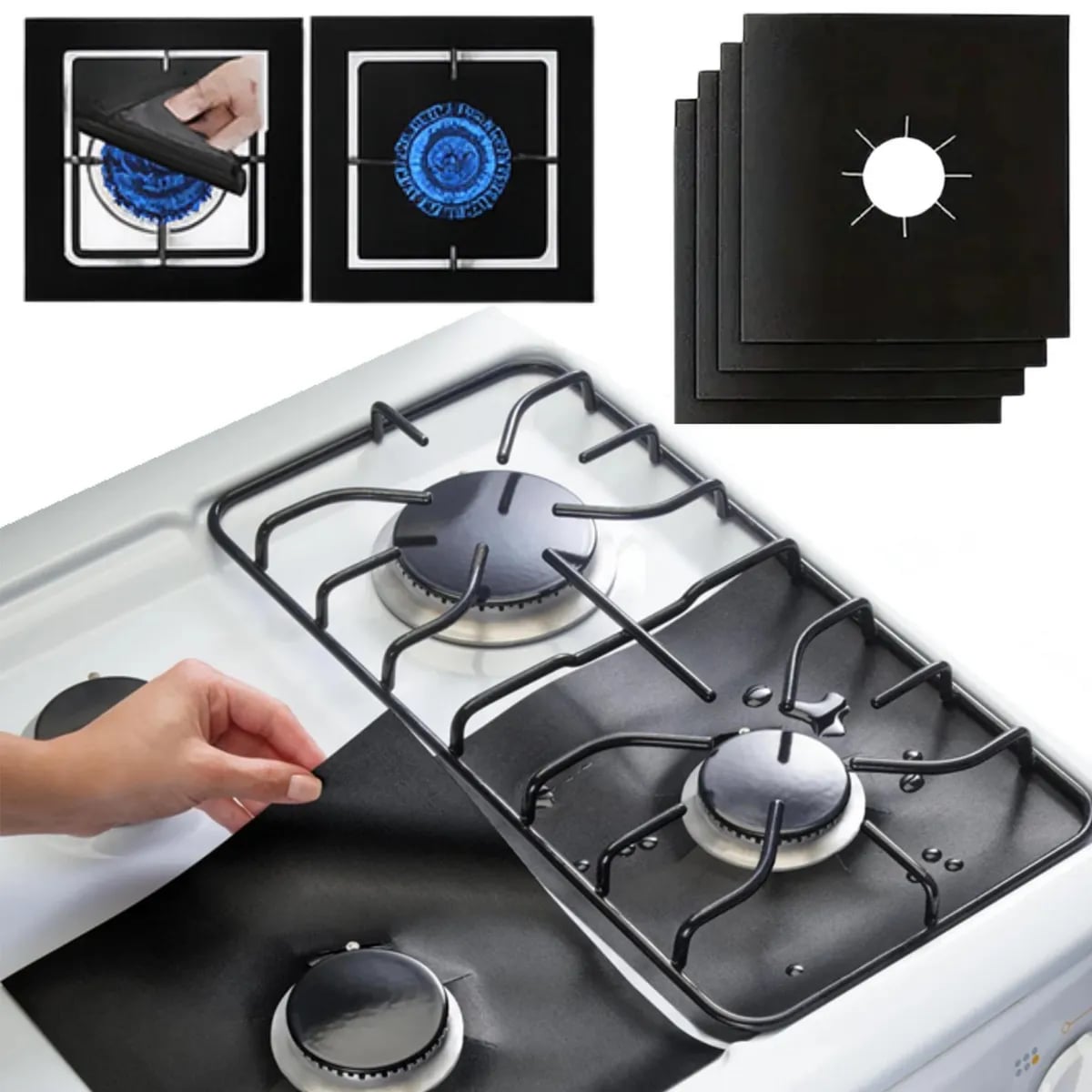 ¡LLEVA 8 Y PAGA 4! COCINA LIMPIA SIEMPRE - Protector de Cocina de Gas +  ENVÍO GRATIS